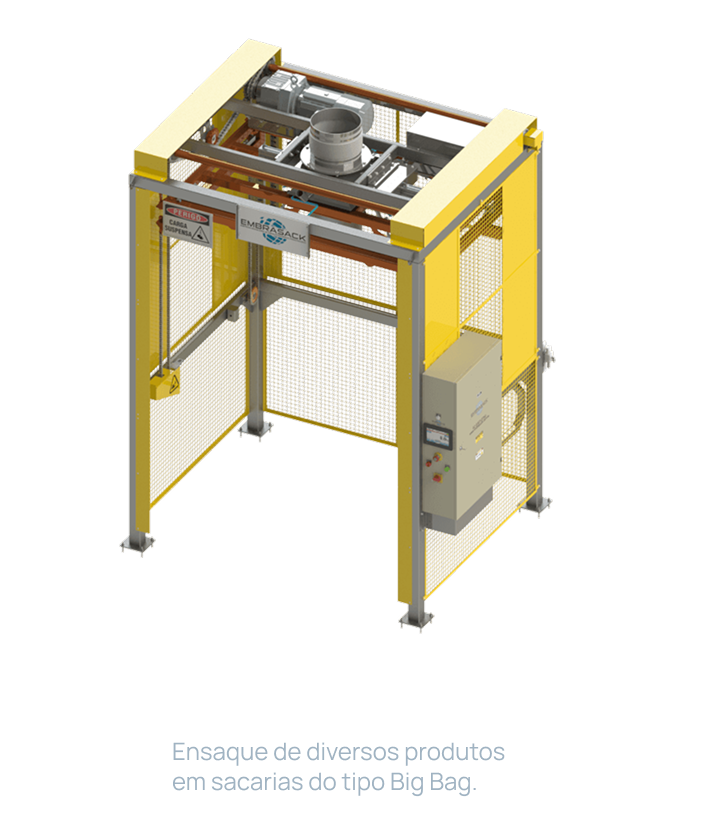 Ensacadeira de Big Bag Elevação Elétrica